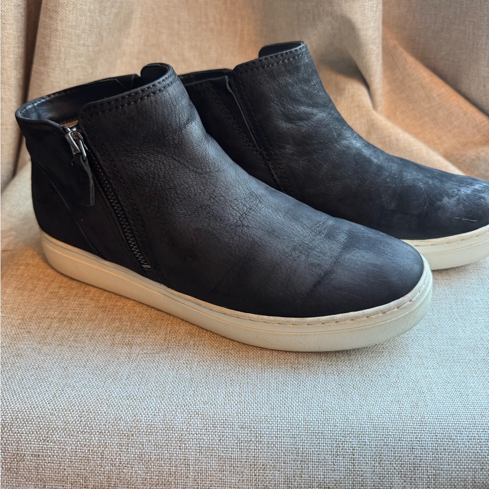 NATURALIZER Celeste Sneaker Booties Size 10 Black Nubuck - Picture 3 of 8